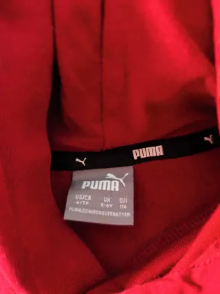 Conjunto Puma niño rojo y negro