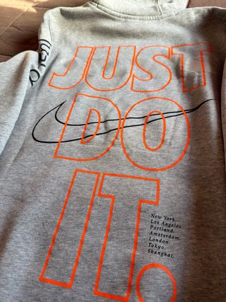 Sudadera Nike Gris Just Do It