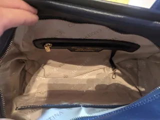 Borsa Cuoieria Fiorentina Vera Pelle Blu