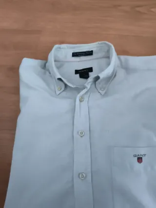 Camisa GANT manga larga hombre blanca