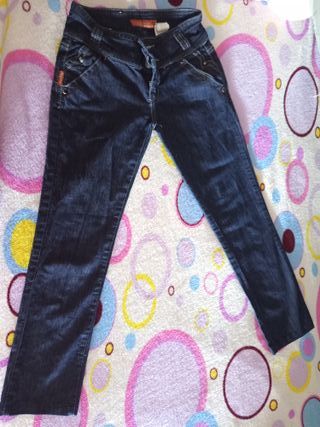 Pantalones vaqueros mujer tiro bajo