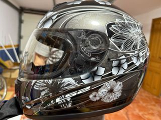 Casco Moto LS2 Flores Negro