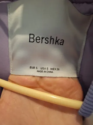 Chaqueta Bershka Lila Oversize