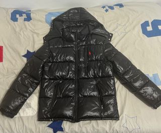 Abrigo Ralph Lauren Negro con Capucha