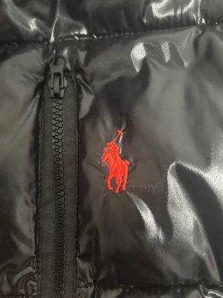 Abrigo Ralph Lauren Negro con Capucha