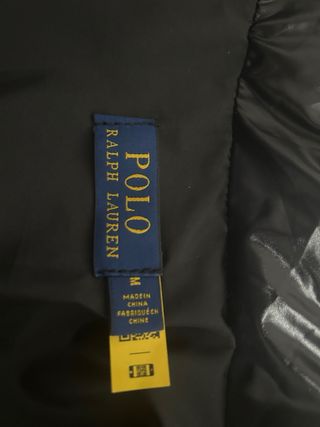 Abrigo Ralph Lauren Negro con Capucha