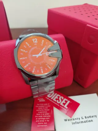 Orologio Diesel Master Chief Acciaio Arancione