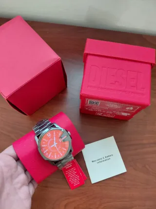 Orologio Diesel Master Chief Acciaio Arancione