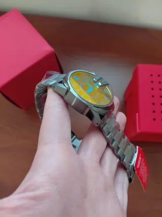 Orologio Diesel Master Chief Acciaio Arancione