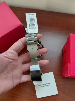 Orologio Diesel Master Chief Acciaio Arancione