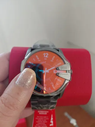 Orologio Diesel Master Chief Acciaio Arancione