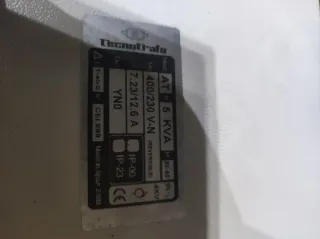 Transformador 430/230V Trifásico