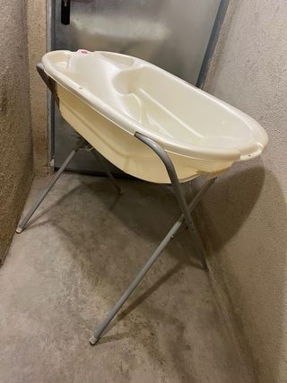 Bañera bebé patas plegables