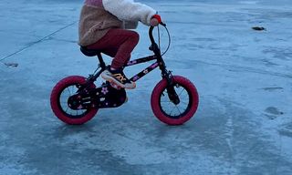 Bicicleta infantil hello kitty 14" ruedas rosas