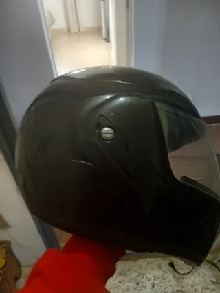 Casco de moto CMS negro