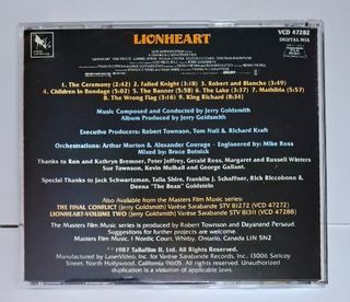 JERRY GOLDSMITH: LIONHEART (B.S.O. - 2 CD audio)