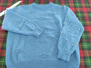 Maglioncino azzurro per donna tg. XXL