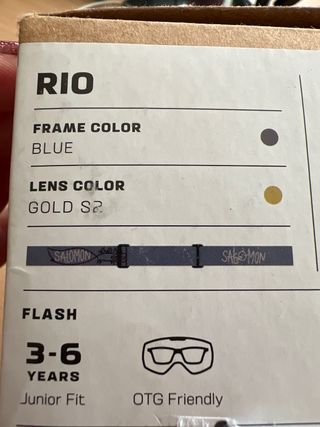 Salomon RIO Gafas Esqui/Snowboard Unisex Kids