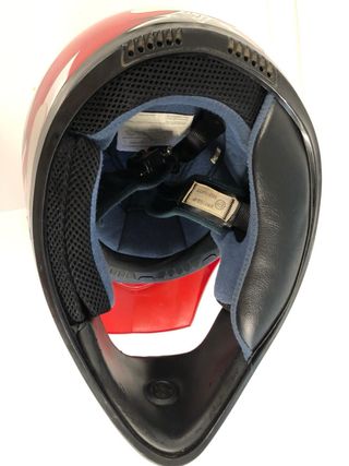 Casco Moto TNT Cross/Enduro Rojo y Blanco