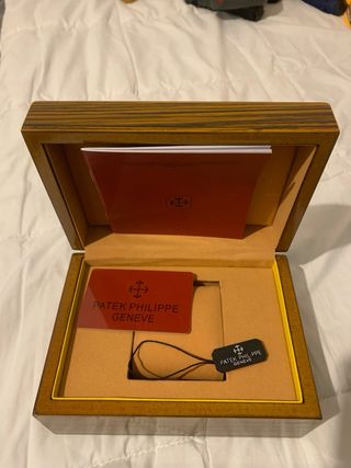Caja Patek Philippe Reloj Roja y Marrón