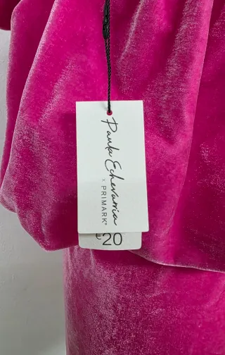 Vestido Terciopelo Rosa Talla M
