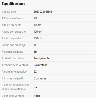 Ventana PVC Oscilobatiente Roble con Persiana
