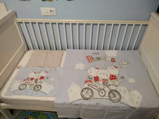 Cuna convertible en cama 70x140 cm.