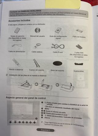 3 Televisores Samsung Negros con manual de 54 ctms