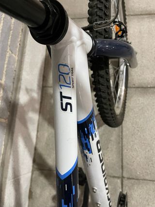 Bicicleta Rockrider ST 120 20 Blanca