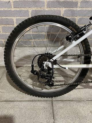 Bicicleta Rockrider ST 120 20 Blanca