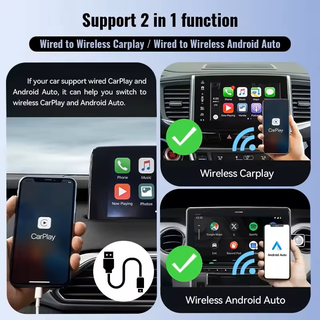 Adattatore Wireless CarPlay Android Auto