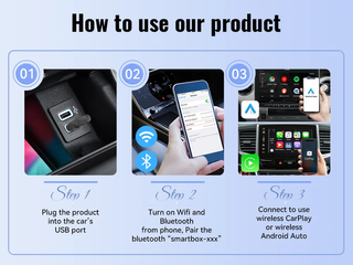 Adattatore Wireless CarPlay Android Auto