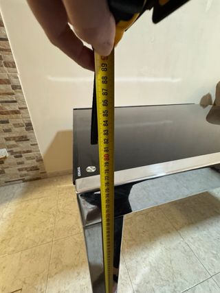 URGE MESA de comedor extensible cristal y metal