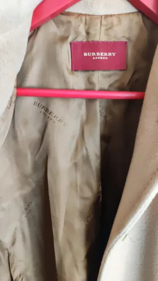 Abrigo largo Burberry beige