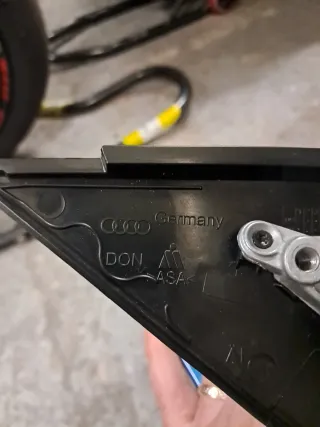 Espejo retrovisor Audi azul