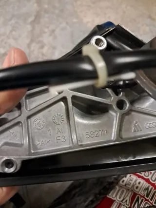 Espejo retrovisor Audi azul