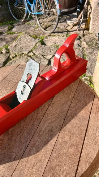 Cepillo carpintero madera antiguo