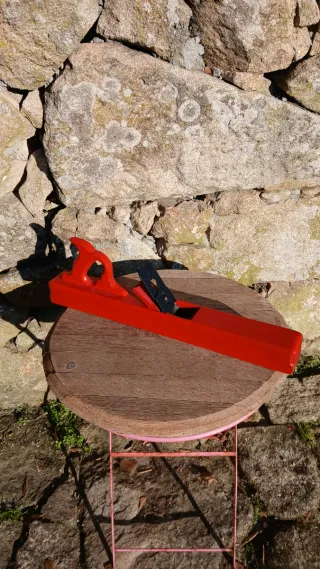 Cepillo carpintero madera antiguo