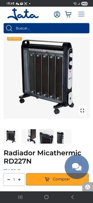 Radiador Jata Micathermic RD227N