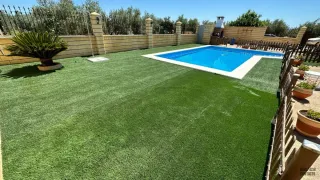 Césped artificial reciclado