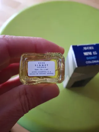Avon Vintage años 70 Perfume Frasco Azul