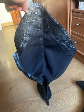 Botas altas mujer negras con tachuelas,regalo otra