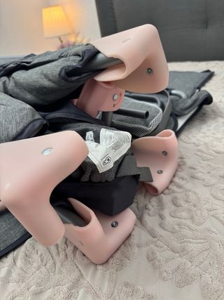 Parque Cuna Kinderkraft Gris y Rosa