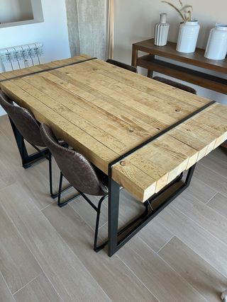 Mesa madera pino a medida