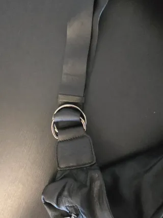 Riñonera XL Zara Piel Negra