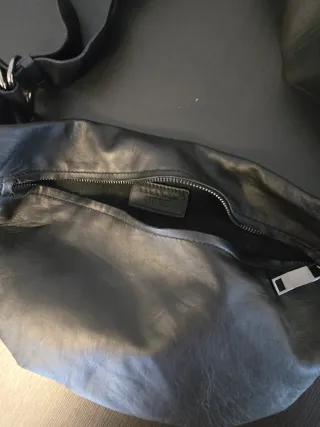 Riñonera XL Zara Piel Negra