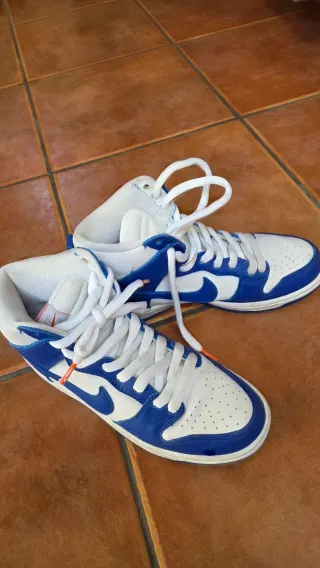 Zapatillas Nike Dunk High Azul/Blanco