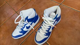 Zapatillas Nike Dunk High Azul/Blanco