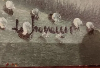 Cuadro al óleo paisaje