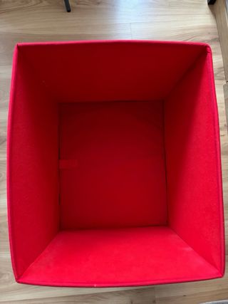 Caja de almacenaje - color rojo